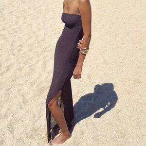 Bershka Brown Maxi Dress